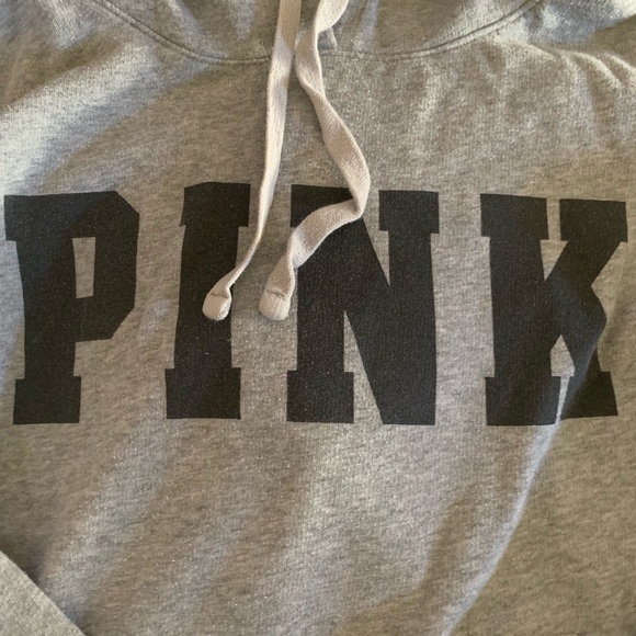 PINK gray sweatshirt - Picture 2 of 2